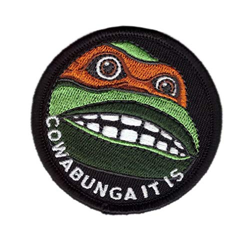 Titan One Europe - Cowabunga It Is Bestickter Aufnäher (taktisch) von Titan One Europe