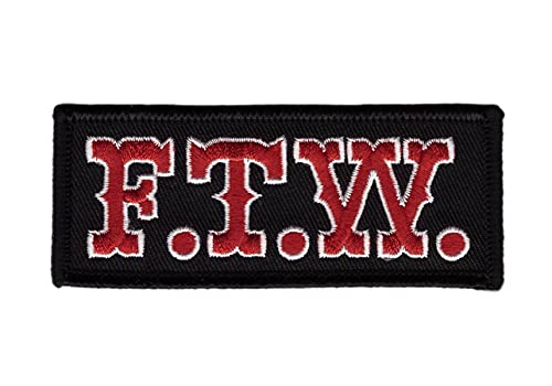 Titan One Europe - F.T.W. Rot MC Biker Patch Motero bestickt (zum Aufbügeln) von Titan One Europe