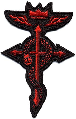 Titan One Europe - Flamel Snake Cross Fullmetal Alchemist Biker Bestickter Aufnäher (Taktisch) von Titan One Europe