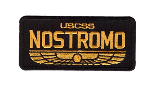 Titan One Europe - Nostromo Name Tag Costume Cosplay Bestickter Aufnäher Thermoadhäsiv (SCHWARZ) von Titan One Europe