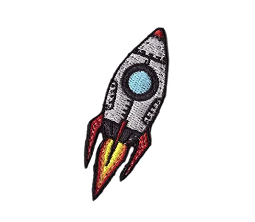 Titan One Europe - Rocket Ship To the Moon Meme Hodler GME Emoji Bestickter Aufnäher (zum Aufbügeln) von Titan One Europe
