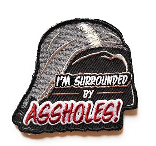 Titan One Europe - Surrounded by Assh*Les Space Balls Vader Funny Morale Gear Patch Motorrad Aufnäher Aufbügler Titan One Europe - Surrounded by Assh*Les Space Balls Vader Funny Morale Gear Patch Motorrad Aufnäher Aufbügler von Titan One Europe