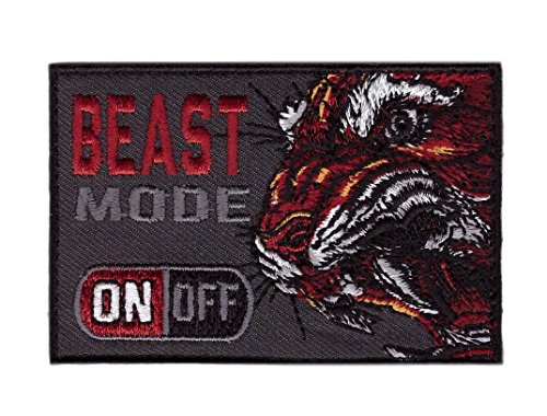 Titan One Europe - Tactical Beast Mode On Off Screaming Tiger Morale Gear Rucking Schreiender Tiger Taktisch Klettband Aufnäher Titan One Europe - Tactical Beast Mode On Off Screaming Tiger Morale Gear Rucking Schreiender Tiger Taktisch Klettband Aufnäher von Titan One Europe