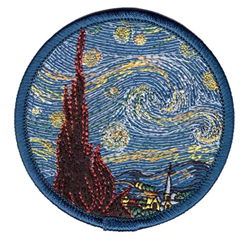 Titan One Europe – Tactical Sterrennacht Starry Night Painting Van Gogh French Modern Art Stickerei Patch (Klettband) von Titan One Europe