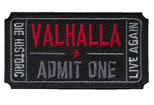 Titan One Europe - Ticket to Valhalla Morale Military Vikings Mad Max Patch Klettband Taktische Aufnäher Titan One Europe - Ticket to Valhalla Morale Military Vikings Mad Max Patch Klettband Taktische Aufnäher von Titan One Europe
