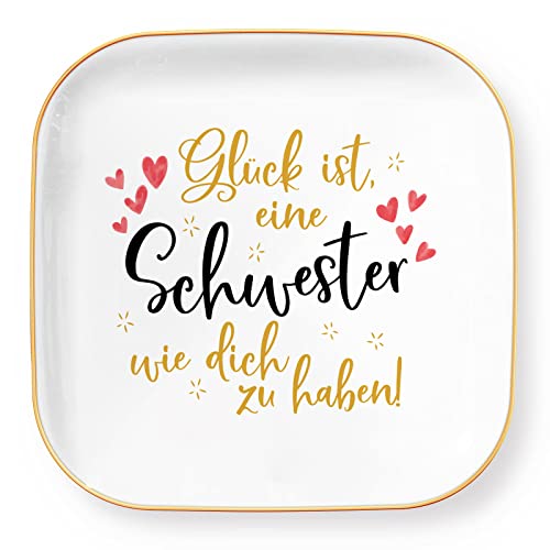 Titanape Schwester Geschenk, Gluck ist, eine schwester wie dich zu haben Schmuckschale Schmuckaufbewahrung, Geschenke für Schwester Geburtstag, Hochzeit, Weihnachten, Schulabschluss Titanape Schwester Geschenk, Gluck ist, eine schwester wie dich zu haben Schmuckschale Schmuckaufbewahrung, Geschenke für Schwester Geburtstag, Hochzeit, Weihnachten, Schulabschluss von Titanape