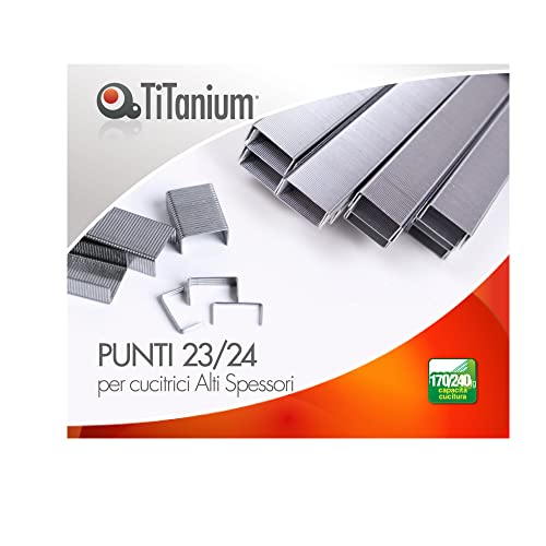 Titanium 95265 Box 1000 Heftklammern 23/24 von Titanium