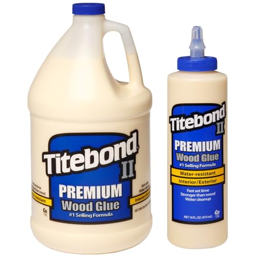 Titebond Premium II Holzleim wetterfest 3,8 L + Titebond Premium Wood Glue II 473 ml von Titebond