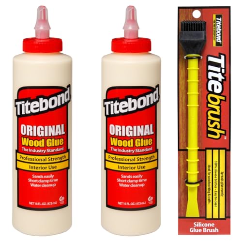 2 x Titebond Original 473 ml Holzleim, Holzkleber für den Innenbereich + Titebrush Leimapplikator, Leimpinsel, schwarz 2 x Titebond Original 473 ml Holzleim, Holzkleber für den Innenbereich + Titebrush Leimapplikator, Leimpinsel, schwarz von Titebond