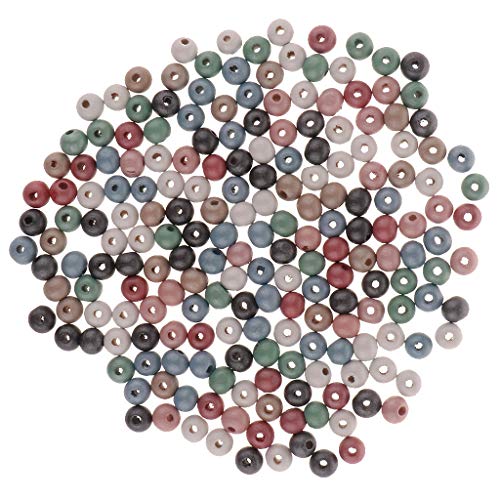 1 Packung Holzperlen mit großem Loch zur Schmuckherstellung, 8 mm, 200 Stück 1 Packung Holzperlen mit großem Loch zur Schmuckherstellung, 8 mm, 200 Stück von Tityvirnix
