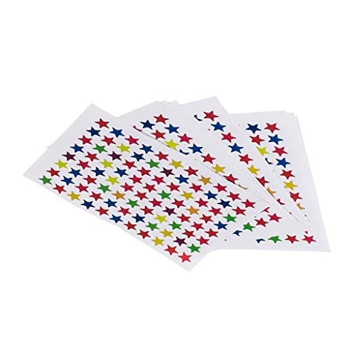 Bunte Stern-Aufkleber, 10 Blatt, 880 Stück, ideal zum Basteln, Belohnungen und Spaß Bunte Stern-Aufkleber, 10 Blatt, 880 Stück, ideal zum Basteln, Belohnungen und Spaß von Tiuimk