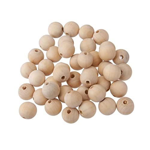 Tiuimk 50 weiße Holzperlen, 1,0 cm, natürliche Holzfarbe, für Handwerk und Schmuckherstellung Tiuimk 50 weiße Holzperlen, 1,0 cm, natürliche Holzfarbe, für Handwerk und Schmuckherstellung von Tiuimk