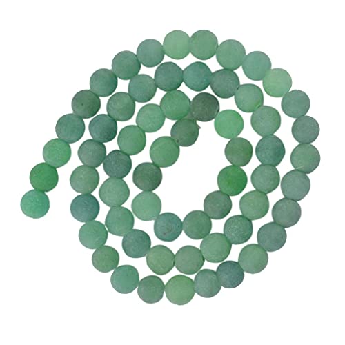 Tiuimk 6 mm grüner Aventurin-Edelstein, matt, runde Perlen, 38,1 cm Strang, Naturstein-Schmuckherstellungszubehör Tiuimk 6 mm grüner Aventurin-Edelstein, matt, runde Perlen, 38,1 cm Strang, Naturstein-Schmuckherstellungszubehör von Tiuimk