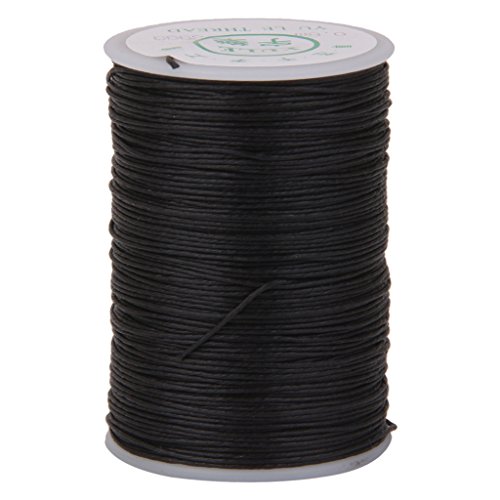 Tiuimk Gewachstes Leinengarn für Lederarbeiten, 0,6 mm, 100 m, schwarz gewachste Schnur Tiuimk Gewachstes Leinengarn für Lederarbeiten, 0,6 mm, 100 m, schwarz gewachste Schnur von Tiuimk