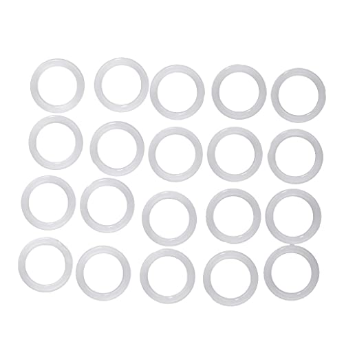 Tiuimk Kunststoff-Bastelringe – 28 mm (15 Stück) zum Nähen, Stricken, Häkeln und Bastelprojekte von Tiuimk