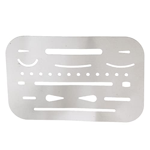 Tiuimk Radierschild aus Edelstahl, 9,3 x 6 cm, Präzisionswerkzeug für Bleistiftkünstler Tiuimk Radierschild aus Edelstahl, 9,3 x 6 cm, Präzisionswerkzeug für Bleistiftkünstler von Tiuimk