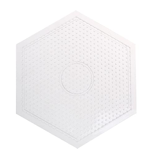 Tiuimk Transparente Stecktafel mit Perlerperlen – große sechseckige Form Tiuimk Transparente Stecktafel mit Perlerperlen – große sechseckige Form von Tiuimk