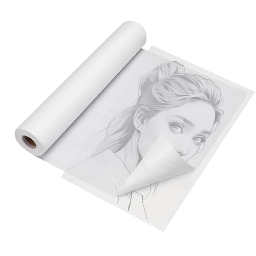 Transparentpapier Rolle, 50m x 30cm Pauspapier, 26g/m² Tracing Paper Architektenpapier, Skizzenpapier für Zeichnen, Schnittmuster, Basteln & Verpacken, Weiß Transparentpapier Rolle, 50m x 30cm Pauspapier, 26g/m² Tracing Paper Architektenpapier, Skizzenpapier für Zeichnen, Schnittmuster, Basteln & Verpacken, Weiß von Tiusixsy
