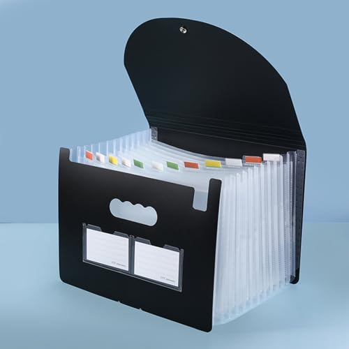 Akkordeon-Tasche, tragbar, A4, Fächermappe, Regenbogen-Organizer, Aktenbox, Papier, Rechnungen, Quittungen, Dokumentenhalter Akkordeon-Tasche, tragbar, A4, Fächermappe, Regenbogen-Organizer, Aktenbox, Papier, Rechnungen, Quittungen, Dokumentenhalter von Tiuyii