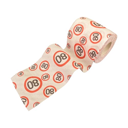 80 Geburtstag Geschenk Klopapier Fun Verkehrszeichen rot/weiß - Originelles Geburtstagsgeschenk für einen gelungenen 80 Geburtstag Mann oder Frau - Tiwoca 80 Geburtstag Geschenk Klopapier Fun Verkehrszeichen rot/weiß - Originelles Geburtstagsgeschenk für einen gelungenen 80 Geburtstag Mann oder Frau - Tiwoca von Tiwoca