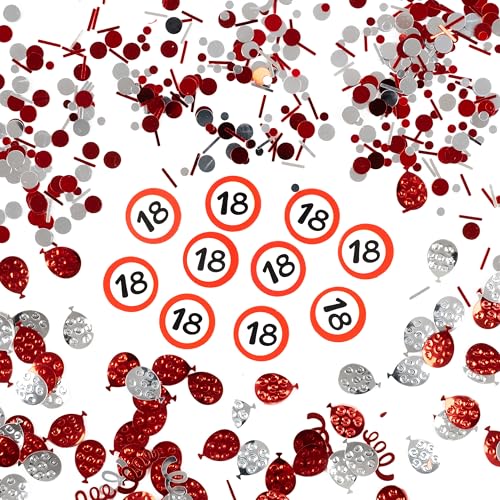 18 Geburtstag Deko Konfetti Mix Verkehrszeichen rot/weiß - Originelle Dekoration für einen gelungenen 18. Geburtstag Junge oder Mädchen - Tiwoca 18 Geburtstag Deko Konfetti Mix Verkehrszeichen rot/weiß - Originelle Dekoration für einen gelungenen 18. Geburtstag Junge oder Mädchen - Tiwoca von Tiwoca