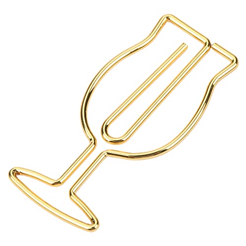 10 Stück Goldene Galvanisierte Metallbecher-förmige Büroklammer, Lustige Briefpapier-Lesezeichen-Markierungsklammer 10 Stück Goldene Galvanisierte Metallbecher-förmige Büroklammer, Lustige Briefpapier-Lesezeichen-Markierungsklammer von Tixiyu