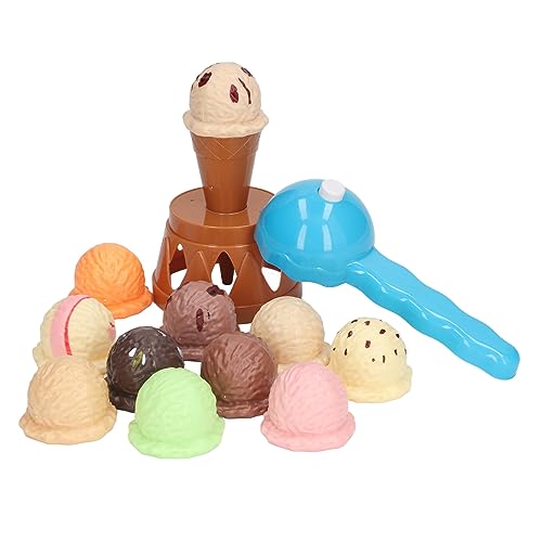 Eiscreme-Balancespiel, Kognitives Lernen mit Farben und Mustern, Stundenlanges Konzentriertes Spiel für den Kindertisch, Eistüte-Rollenspiel-Spielzeug, Lernwerkzeug für Eiscreme-Balancespiel, Kognitives Lernen mit Farben und Mustern, Stundenlanges Konzentriertes Spiel für den Kindertisch, Eistüte-Rollenspiel-Spielzeug, Lernwerkzeug für von Tixiyu