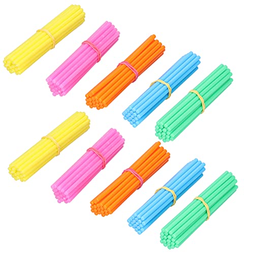 Tixiyu 100pcs Zählen von Stöcken Mathematik -Lernwerkzeug für Kinderzusatz und Subtraktionsunterricht mit Farbenfrohen Plastikzählstäben, um die Vorstellungskraft und das Logische von Tixiyu