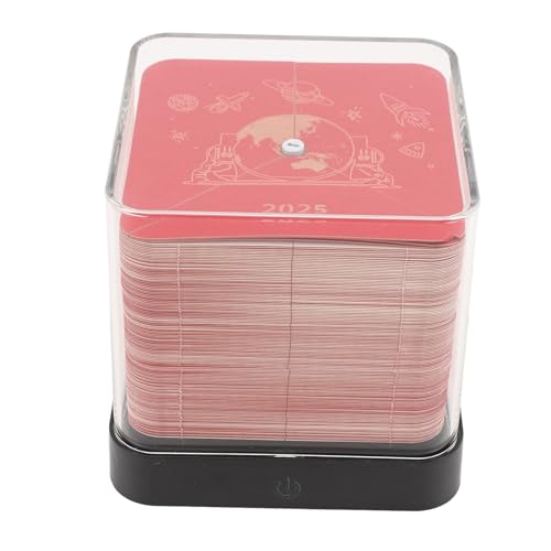 Tixiyu 3D Hand Zerrissene Memo -Pad 3D Papier Skulpturen Notizblock 3D Schnitzkunst Memo Pad 2025 Kalender -Desktop -Dekoration mit Festivals, die für das Gegenwärtige Heimbüro (Rot) von Tixiyu