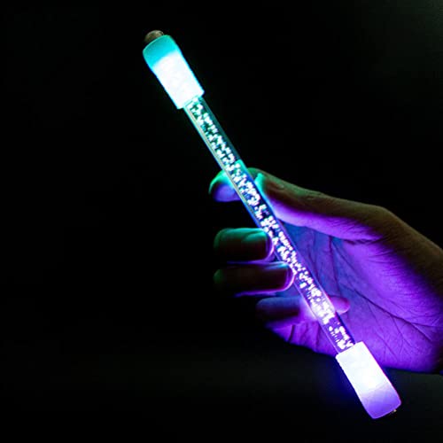 Tixiyu LED Rolling Finger Rotierender Stift, Beleuchteter Kugelschreiber Anti-Rutsch Dekompression Fliping Pen, Anti-Rutsch-Beschichtung Spinning Pen für Büro Studenten Unterhaltung Supplies von Tixiyu