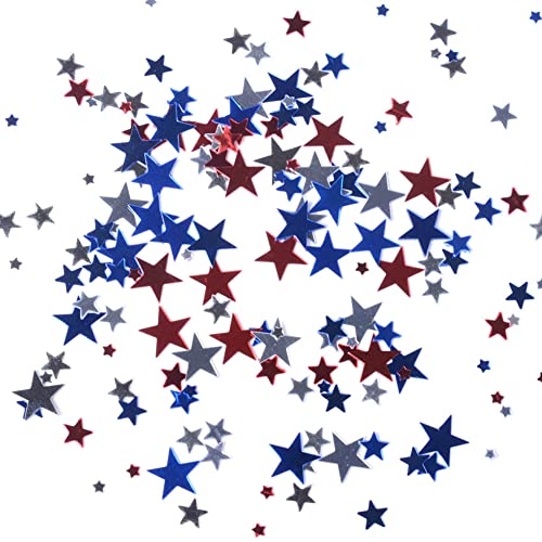 Tixiyu Pentagram -Pailletten Weihnachtsdekorationen Gemischte Farbe PVC Glänzend Wiederverwendbar für DIY -Karten Einladungen Taschen Tischstreuung mit 4 Typen (3+6+10 (Rot + Blau + Silber 3mm 6 mm Tixiyu Pentagram -Pailletten Weihnachtsdekorationen Gemischte Farbe PVC Glänzend Wiederverwendbar für DIY -Karten Einladungen Taschen Tischstreuung mit 4 Typen (3+6+10 (Rot + Blau + Silber 3mm 6 mm von Tixiyu