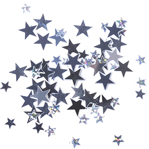 Tixiyu Pentagram -Pailletten Weihnachtsdekorationen Gemischte Farbe PVC Glänzend Wiederverwendbar für DIY -Karten Einladungen Taschen Tischstreuung mit 4 Typen (3+6+10 (Silber 10mm + Silber Tixiyu Pentagram -Pailletten Weihnachtsdekorationen Gemischte Farbe PVC Glänzend Wiederverwendbar für DIY -Karten Einladungen Taschen Tischstreuung mit 4 Typen (3+6+10 (Silber 10mm + Silber von Tixiyu