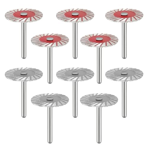 Tixqeaif 10 Stück 40-Mm-Sägeblätter für Steinschnitzerei, Mini-Diamant-Turbo-Gravur-Sägeblätter, Tixqeaif 10 Stück 40-Mm-Sägeblätter für Steinschnitzerei, Mini-Diamant-Turbo-Gravur-Sägeblätter, von Tixqeaif