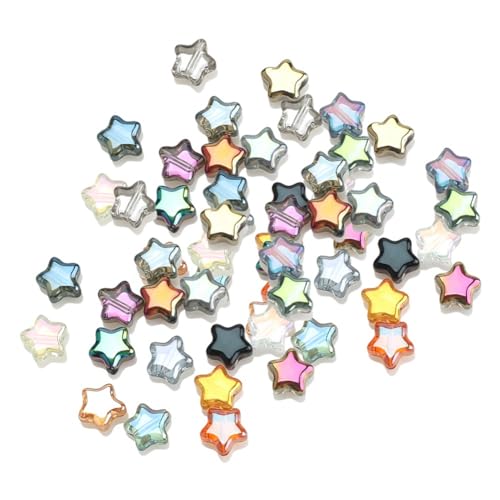 Tixqeaif 200 Stück 8-Mm-Sternperlen für Schmuck, Armbänder, Bastelarbeiten, Geschenke für Mädchen von Tixqeaif