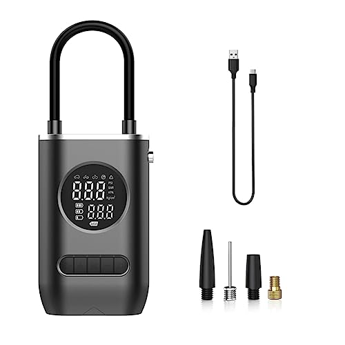 Tixqeaif 7,4 V Auto-Luftpumpe, Tragbare Auto-Motorrad-Multifunktionspumpe, Tragbare Kabellose -Digitalanzeige mit Licht Tixqeaif 7,4 V Auto-Luftpumpe, Tragbare Auto-Motorrad-Multifunktionspumpe, Tragbare Kabellose -Digitalanzeige mit Licht von Tixqeaif