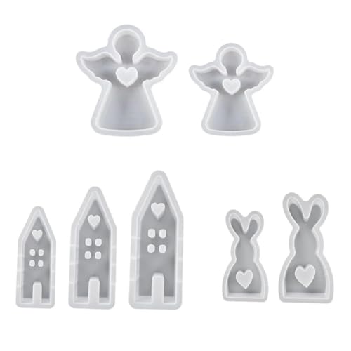 Tixqeaif 7-Teiliges Set für DIY zu Hause: Haus, Kaninchen Kerze Aus Silikonformen, Liebeshaus Kuchen, Schokolade Silikon Aromatherapie zu Hause, Robust Tixqeaif 7-Teiliges Set für DIY zu Hause: Haus, Kaninchen Kerze Aus Silikonformen, Liebeshaus Kuchen, Schokolade Silikon Aromatherapie zu Hause, Robust von Tixqeaif