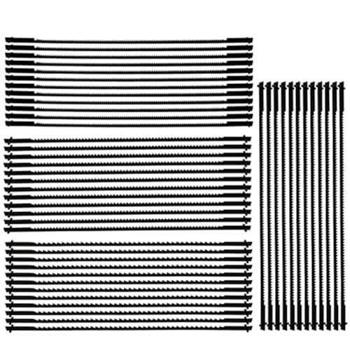 Tixqeaif 96-Teiliges Dekupiersägeblatt-Set, 5-Zapfen-Dekupiersägeblätter zum Schneiden Von, Metall und Kunststoff Tixqeaif 96-Teiliges Dekupiersägeblatt-Set, 5-Zapfen-Dekupiersägeblätter zum Schneiden Von, Metall und Kunststoff von Tixqeaif