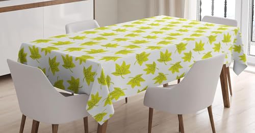 Tischdecke Outdoor Ahornblatt Tischdecken Abwaschbar 3D Grünes Blatt Tischdecke Wetterfest Wasserdicht für Party Biertisch, 140x300 cm Q/P4770 Tischdecke Outdoor Ahornblatt Tischdecken Abwaschbar 3D Grünes Blatt Tischdecke Wetterfest Wasserdicht für Party Biertisch, 140x300 cm Q/P4770 von Tizhweqo