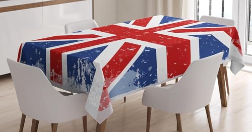 Tischdecke Outdoor Britische Flagge Tischdecken Abwaschbar 3D Britische Flagge Tischdecke Wetterfest Wasserdicht für Party Biertisch, 100x100 cm Q/P2913 Tischdecke Outdoor Britische Flagge Tischdecken Abwaschbar 3D Britische Flagge Tischdecke Wetterfest Wasserdicht für Party Biertisch, 100x100 cm Q/P2913 von Tizhweqo