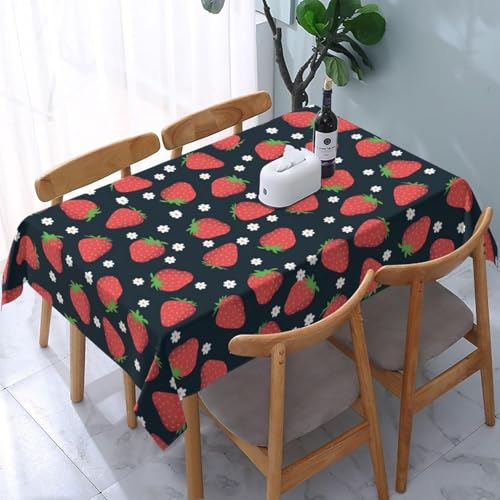 Tischdecke Outdoor Erdbeere Tischdecken Abwaschbar 3D Erdbeere Tischdecke Wetterfest Wasserdicht für Party Biertisch, 90x90 cm Q.P1522 Tischdecke Outdoor Erdbeere Tischdecken Abwaschbar 3D Erdbeere Tischdecke Wetterfest Wasserdicht für Party Biertisch, 90x90 cm Q.P1522 von Tizhweqo