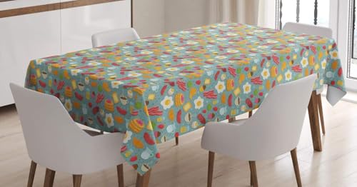 Tischdecke Outdoor Fastfood Tischdecken Abwaschbar 3D Westliches Essen Tischdecke Wetterfest Wasserdicht für Party Biertisch, 140x140 cm Q/P5224 Tischdecke Outdoor Fastfood Tischdecken Abwaschbar 3D Westliches Essen Tischdecke Wetterfest Wasserdicht für Party Biertisch, 140x140 cm Q/P5224 von Tizhweqo