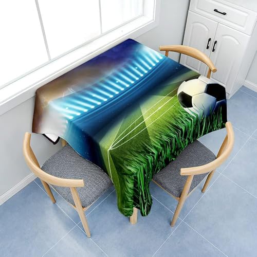 Tischdecke Outdoor Fußball Tischdecken Abwaschbar 3D Fußballplatz Tischdecke Wetterfest Wasserdicht für Party Biertisch, 100x100 cm A/C699 Tischdecke Outdoor Fußball Tischdecken Abwaschbar 3D Fußballplatz Tischdecke Wetterfest Wasserdicht für Party Biertisch, 100x100 cm A/C699 von Tizhweqo