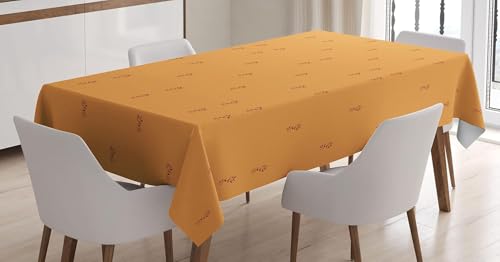Tischdecke Outdoor Gartenszene Tischdecken Abwaschbar 3D Orange Farbe Tischdecke Wetterfest Wasserdicht für Party Biertisch, 150x150 cm Q/P5075 Tischdecke Outdoor Gartenszene Tischdecken Abwaschbar 3D Orange Farbe Tischdecke Wetterfest Wasserdicht für Party Biertisch, 150x150 cm Q/P5075 von Tizhweqo