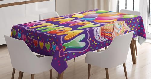 Tischdecke Outdoor Geburtstagskuchen Tischdecken Abwaschbar 3D Geburtstagsgeschenk Tischdecke Wetterfest Wasserdicht für Party Biertisch, 140x200 cm Q/P2837 Tischdecke Outdoor Geburtstagskuchen Tischdecken Abwaschbar 3D Geburtstagsgeschenk Tischdecke Wetterfest Wasserdicht für Party Biertisch, 140x200 cm Q/P2837 von Tizhweqo
