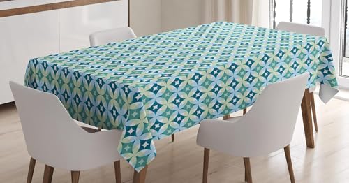 Tischdecke Outdoor Geometrische Muster Tischdecken Abwaschbar 3D Blau Tischdecke Wetterfest Wasserdicht für Party Biertisch, 140x180 cm Q/P4546 Tischdecke Outdoor Geometrische Muster Tischdecken Abwaschbar 3D Blau Tischdecke Wetterfest Wasserdicht für Party Biertisch, 140x180 cm Q/P4546 von Tizhweqo