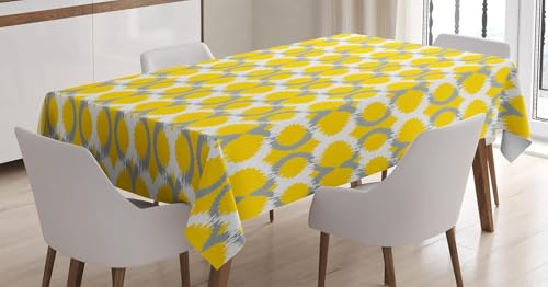 Tischdecke Outdoor Geometrische Muster Tischdecken Abwaschbar 3D Gelb Tischdecke Wetterfest Wasserdicht für Party Biertisch, 140x200 cm Q/P5337 Tischdecke Outdoor Geometrische Muster Tischdecken Abwaschbar 3D Gelb Tischdecke Wetterfest Wasserdicht für Party Biertisch, 140x200 cm Q/P5337 von Tizhweqo