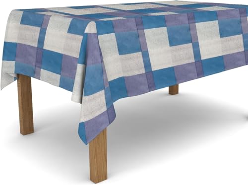 Tischdecke Outdoor Gitter Tischdecken Abwaschbar 3D Geometrische Muster Tischdecke Wetterfest Wasserdicht für Party Biertisch, 90x90 cm Q/P5252 Tischdecke Outdoor Gitter Tischdecken Abwaschbar 3D Geometrische Muster Tischdecke Wetterfest Wasserdicht für Party Biertisch, 90x90 cm Q/P5252 von Tizhweqo
