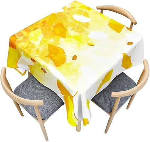 Tischdecke Outdoor Herbst Tischdecken Abwaschbar 3D Ginkgo Biloba Tischdecke Wetterfest Wasserdicht für Party Biertisch, 140x300 cm Q.P1170 Tischdecke Outdoor Herbst Tischdecken Abwaschbar 3D Ginkgo Biloba Tischdecke Wetterfest Wasserdicht für Party Biertisch, 140x300 cm Q.P1170 von Tizhweqo