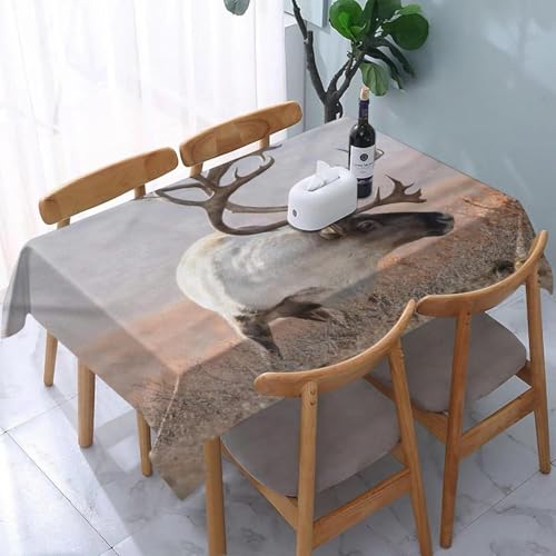 Tischdecke Outdoor Hirsch Tischdecken Abwaschbar 3D Hirsch Tischdecke Wetterfest Wasserdicht für Party Biertisch, 140x300 cm Q.P1090 Tischdecke Outdoor Hirsch Tischdecken Abwaschbar 3D Hirsch Tischdecke Wetterfest Wasserdicht für Party Biertisch, 140x300 cm Q.P1090 von Tizhweqo