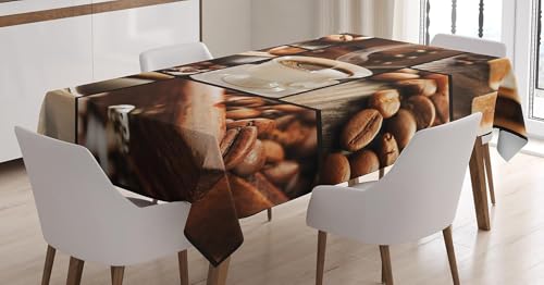 Tischdecke Outdoor Kaffee Tischdecken Abwaschbar 3D Kaffeebohnen Tischdecke Wetterfest Wasserdicht für Party Biertisch, 140x200 cm Q/P5297 Tischdecke Outdoor Kaffee Tischdecken Abwaschbar 3D Kaffeebohnen Tischdecke Wetterfest Wasserdicht für Party Biertisch, 140x200 cm Q/P5297 von Tizhweqo